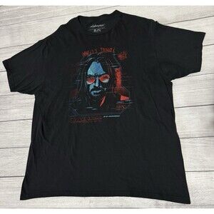 Cyberpunk 2077 Where's Johnny Graphic T-Shirt Black Mens XL Extra Large
